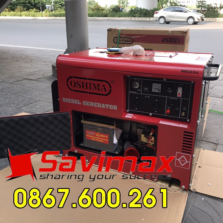 Máy phát điện chạy dầu 7kw Oshima 8500-GIÁ SỐC