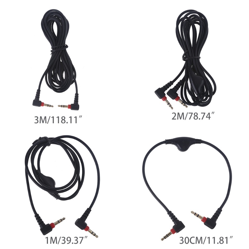 Dây Cáp Âm Thanh zzz 3.5mm Thay Thế Có Thể Điều Chỉnh 90 Độ° Đai Quấn Bảo Vệ Khuỷu Tay Chất Lượng Cao