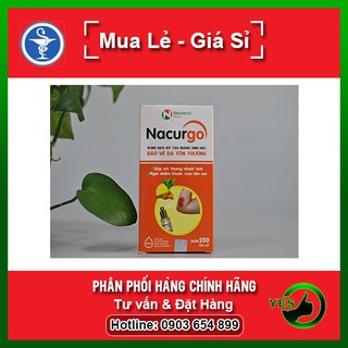 ❤ Nacurgo Dạng Xịt - Băng Vết Thương, Giúp Mau Lành Vết Thương (Chai 30ml)