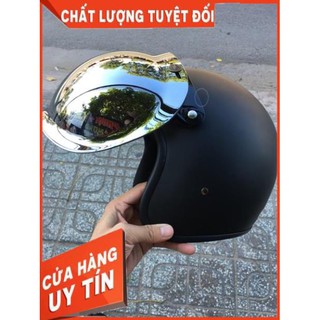 [Hàng Loại A]  Kính bubble gắn mũ 3/4 ( Sản phẩm không bao kèm mũ )