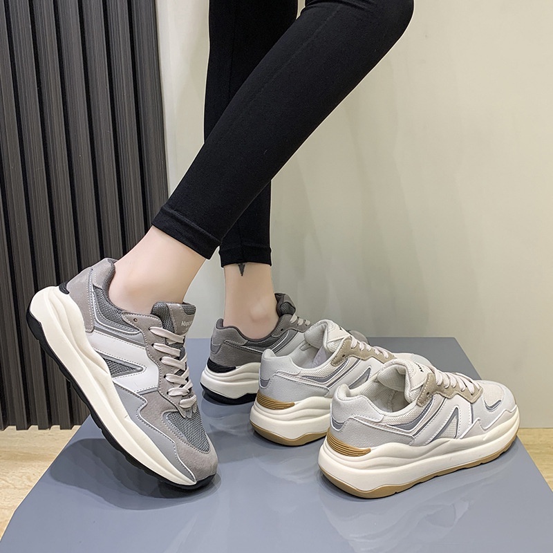 Giày thể thao nữ Ulzzang Hàn Quốc vàng đen cao cấp Giầy sneaker độn đế QC Hot Trend mới nhất 2022
