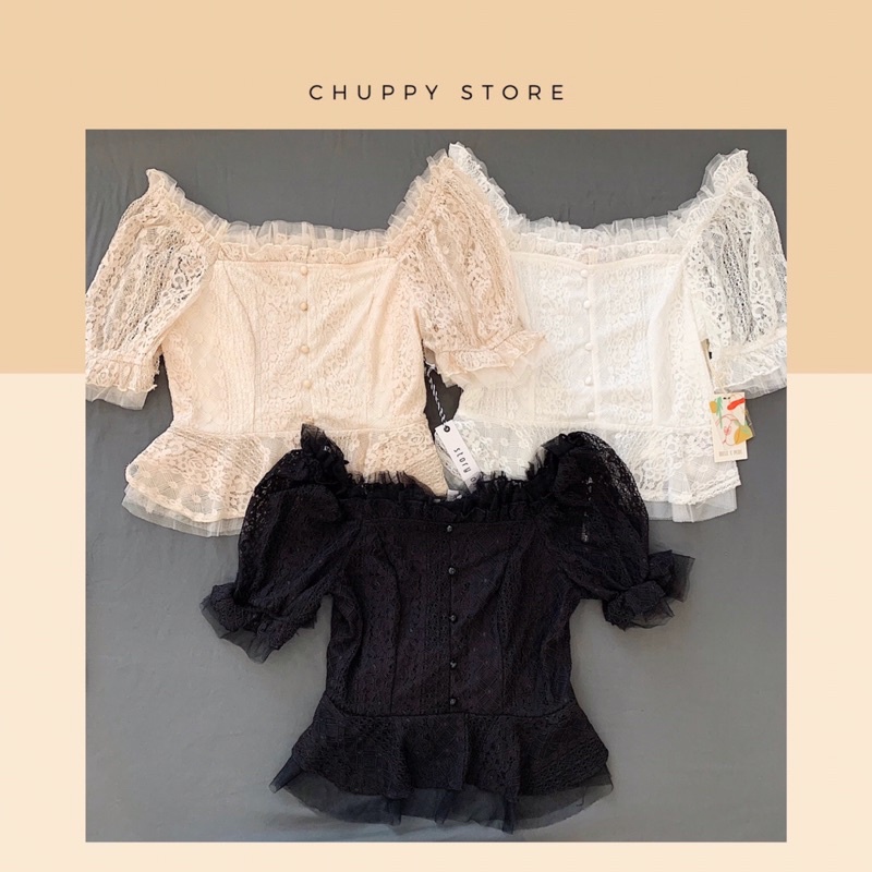 Áo ren peplum Story On xuất xịn