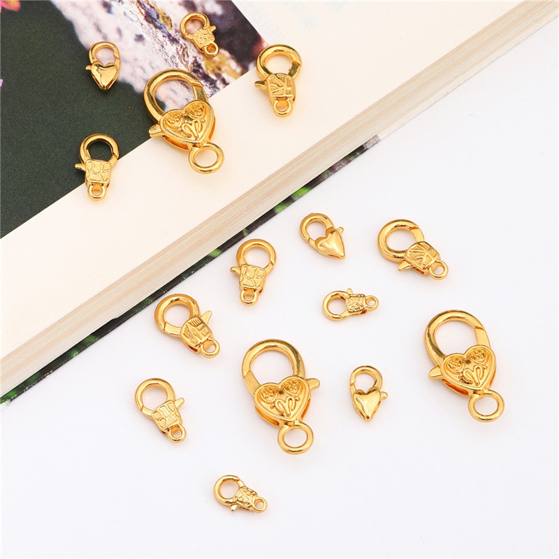 Khóa tôm hùm Beadia mạ hợp kim 18k dùng làm trang sức thời trang tùy chọn số lượng DIY