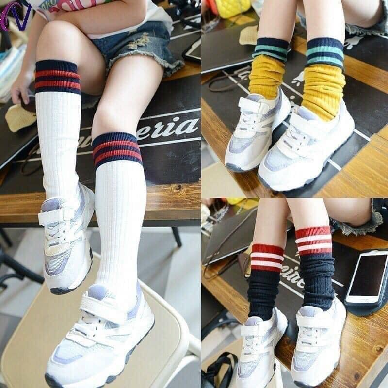 Combo 10 đôi tất đùi, cao cổ phong cách Hàn cho bé gái từ 3 đến 6 tuổi
