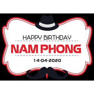 Bảng tên sinh nhật bé trai