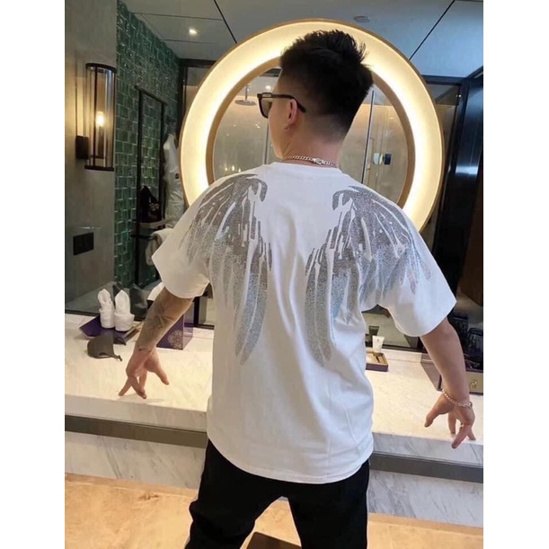 ⚡️ 𝐅𝐑𝐄𝐄 𝐒𝐇𝐈𝐏 ⚡️Áo Phông Nam Mc Burlon hoạ tiết cánh chim scap new