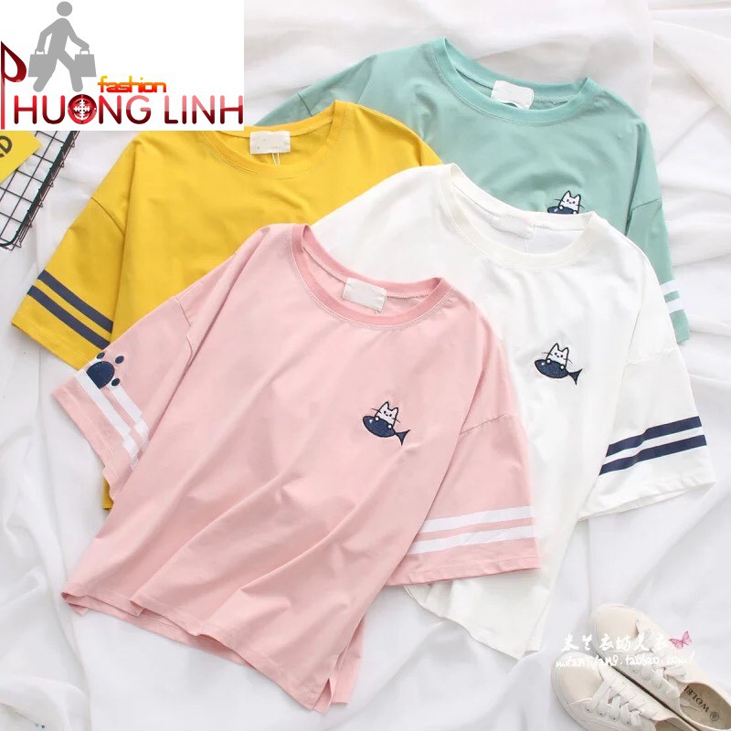 [Có video] Áo thun nữ tay lỡ - T shirt for woman made in Viet Nam - Thời Trang Phương Ling - Bảo hành 7 ngày - ms 45