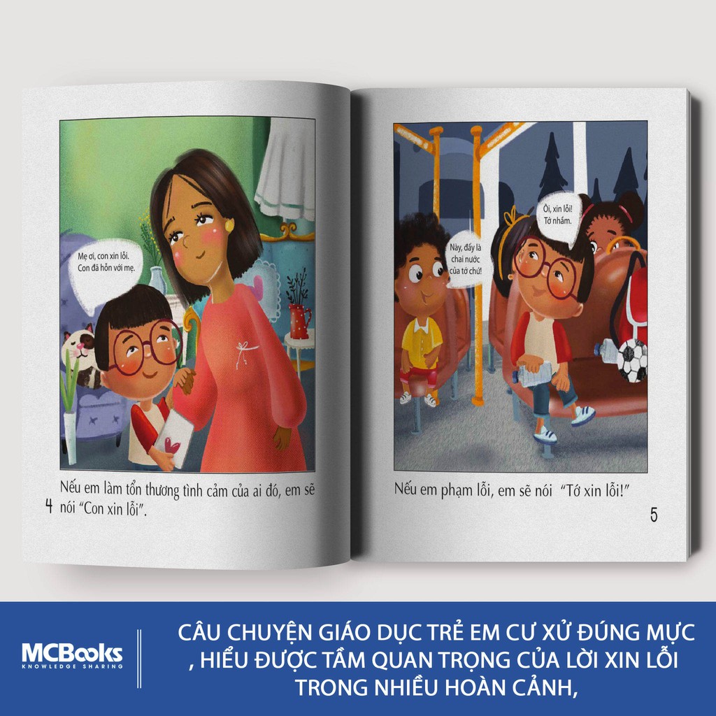 Sách Giỏi Tiếng Anh Vui Ứng Xử Sorry MCBooks