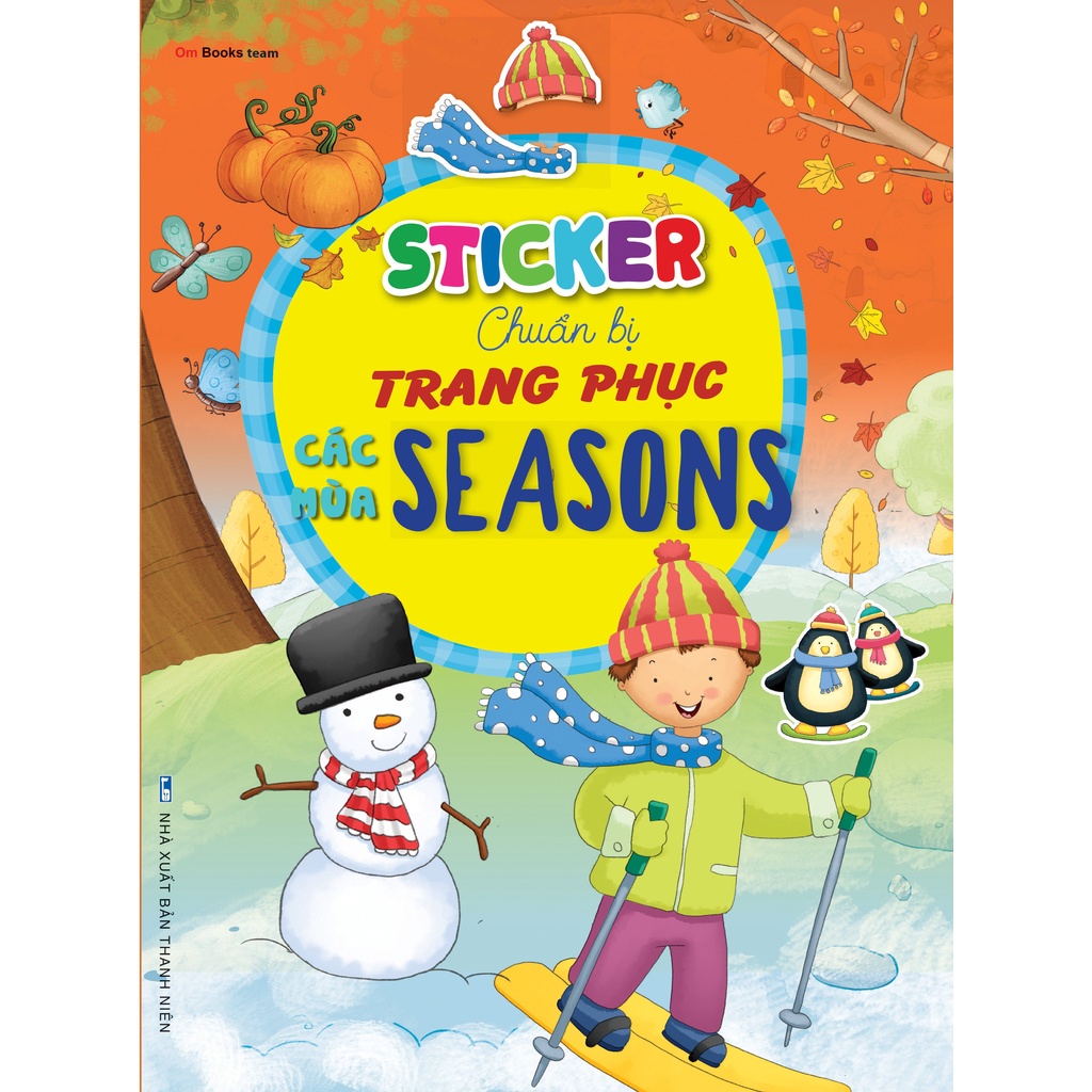 Sách - Sticker chuẩn bị trang phục các mùa - Seasons (NDB50)