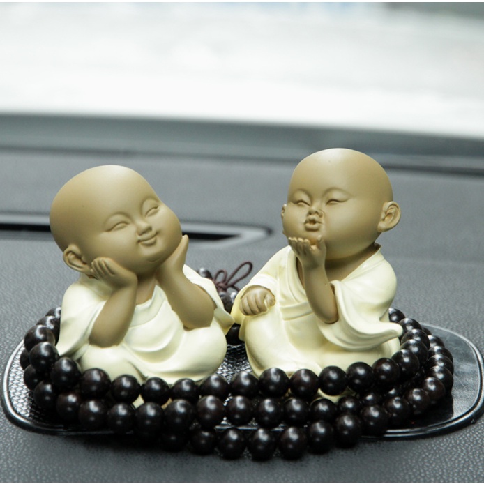 Tượng chú tiểu hồn nhiên bình an siêu dễ thương