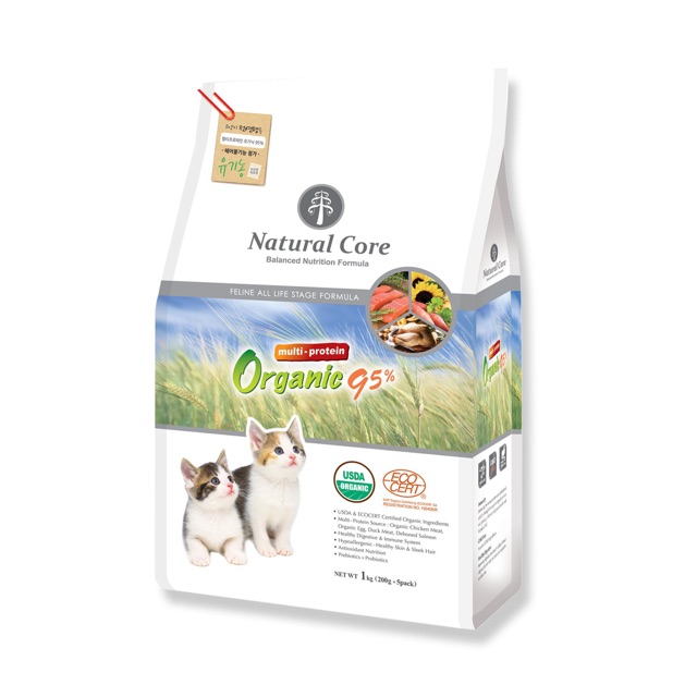 1kg thức ăn giàu đạm cho mèo 95% Natural core nhập khẩu Hàn Quocy
