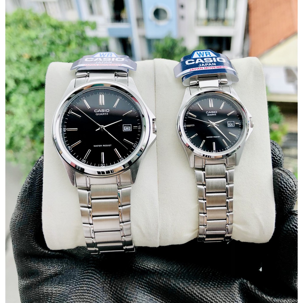 Đồng hồ đôi Nam Nữ Casio MTP- 1183 Thép - Chuẩn form công sở - Chính hãng - Fullbox