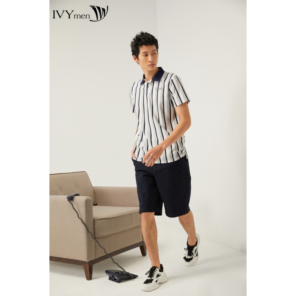 Áo polo nam kẻ dọc IVY moda MS 57E2938