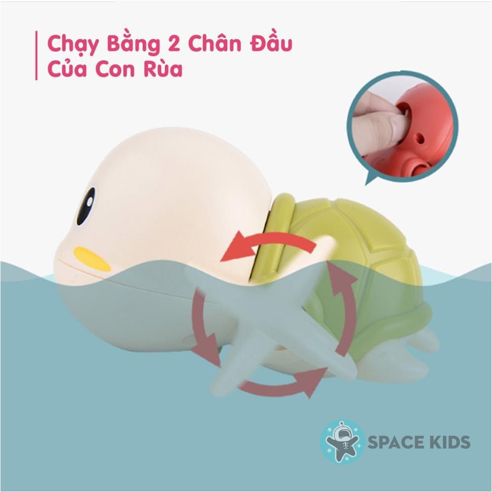 Rùa bơi trong nước vặn cót Đồ chơi cho bé thả bồn tắm Space Kids chất liệu nhựa ABS an toàn