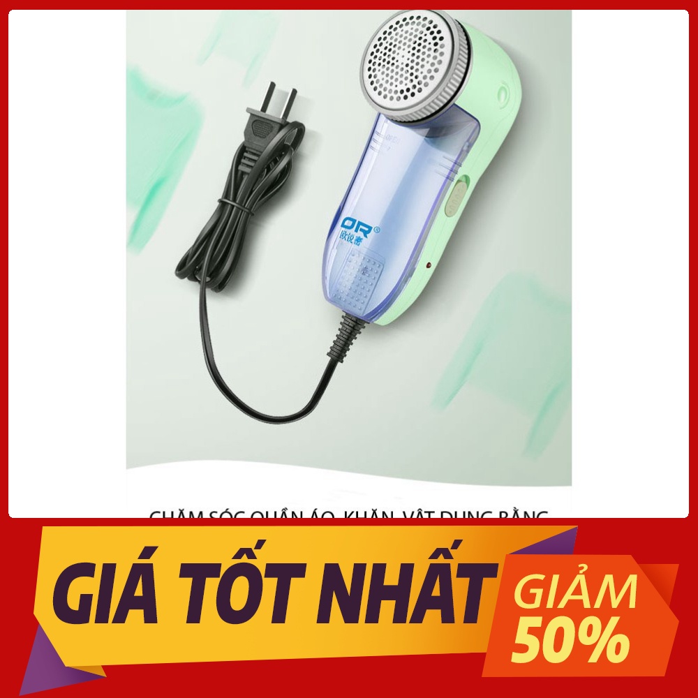 (BẢO HÀNH 6T)Máy cắt lông xù quần áo dùng cắm điện,cao cấp tặng kèm 6 lưỡi cắt