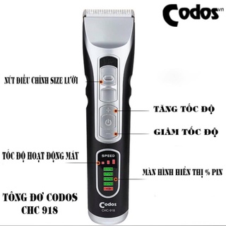 [Bảo Hành 1 Đổi 1] Tông Đơ Codos CHC 918