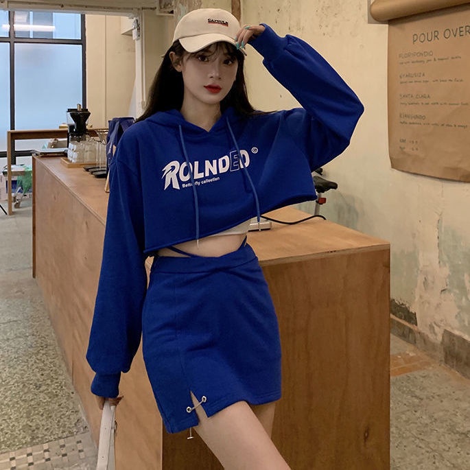 Áo Hoodie Lửng Tay Dài In Họa Tiết Thời Trang Dành Cho Nữ