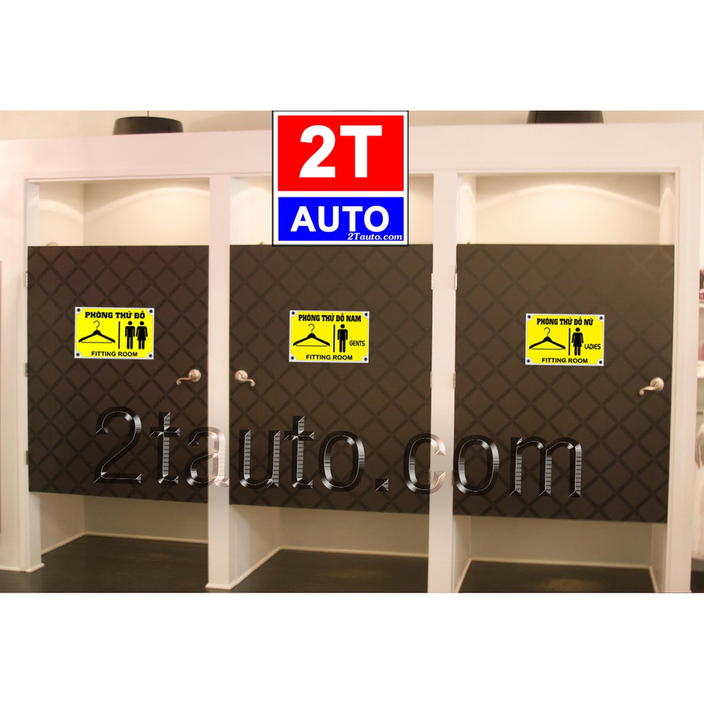 LOGO STICKER TEM DÁN CHỈ DẪN PHÒNG THỬ ĐỒ, PHÒNG THAY ĐỒ FITTING ROOM, CHANGING ROOM SKU phongthudo