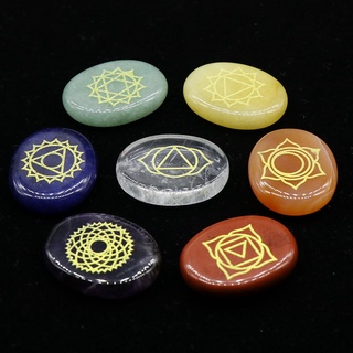 Set 7 Viên Đá Chakra Phong Thủy