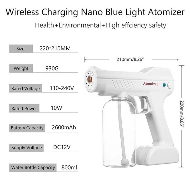 [bảo hành 6 tháng] Súng, thiết bị khử trùng, khử khuẩn bằng công nghệ uv cực tím nano (sỉ và lẻ)