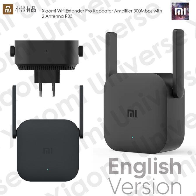Thiết Bị Khuếch Đại Sóng WIFI Xiaomi 300MBPS Với 2 Ăng Ten R03 - GLOBAL VERSION
