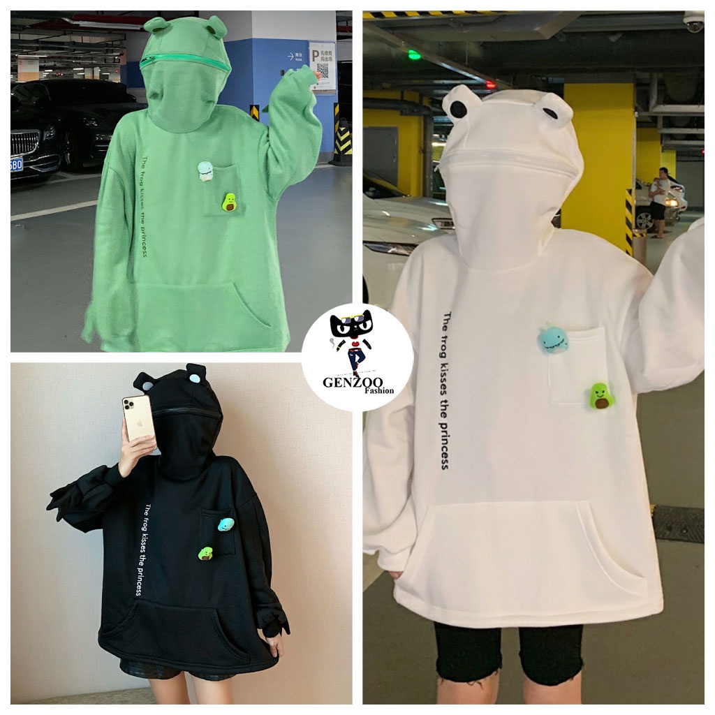 Áo Hoodie ngộ nghĩnh hot trend HOÀNG TỬ ẾCH Áo khoác Hoodie chất nỉ hot trend - GEN_ZOO