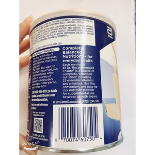 [TAS9] [TAS9] [TAS9] [DATE 12/2021] Sữa Bột Ensure Mỹ 400g