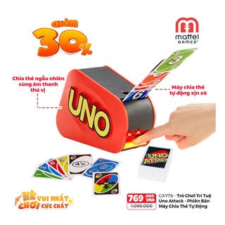 Đồ Chơi MATTEL GAMES Trò Chơi Trí Tuệ Uno Attack - Phiên Bản Máy Chia Thẻ Tự Động GXY78