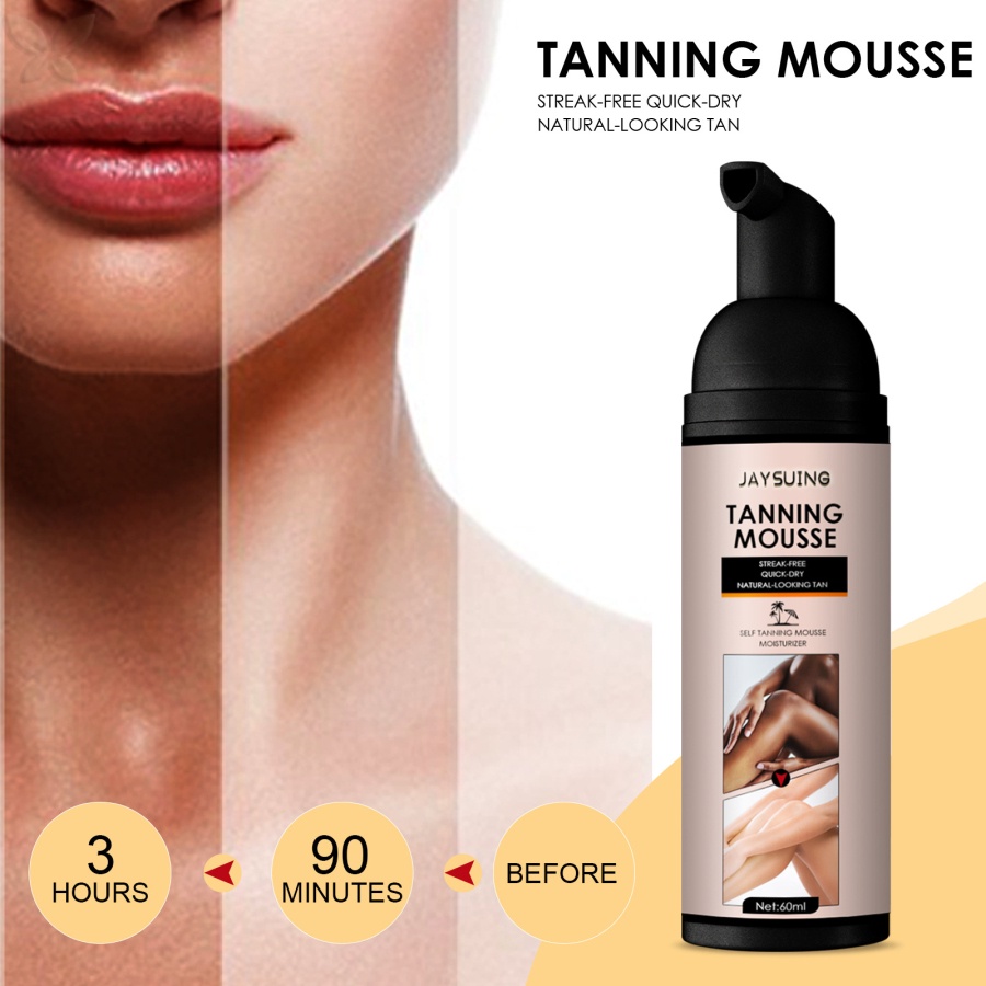 [VOG] Kem nhuộm da đầu nhấn Tanning Mousse Solarium Mak trang điểm 60ml