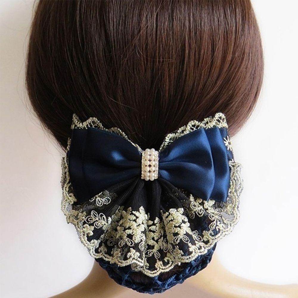 Lưới Búi Tóc 2 Lớp Bằng Satin Chuyên Nghiệp Dành Cho Nữ