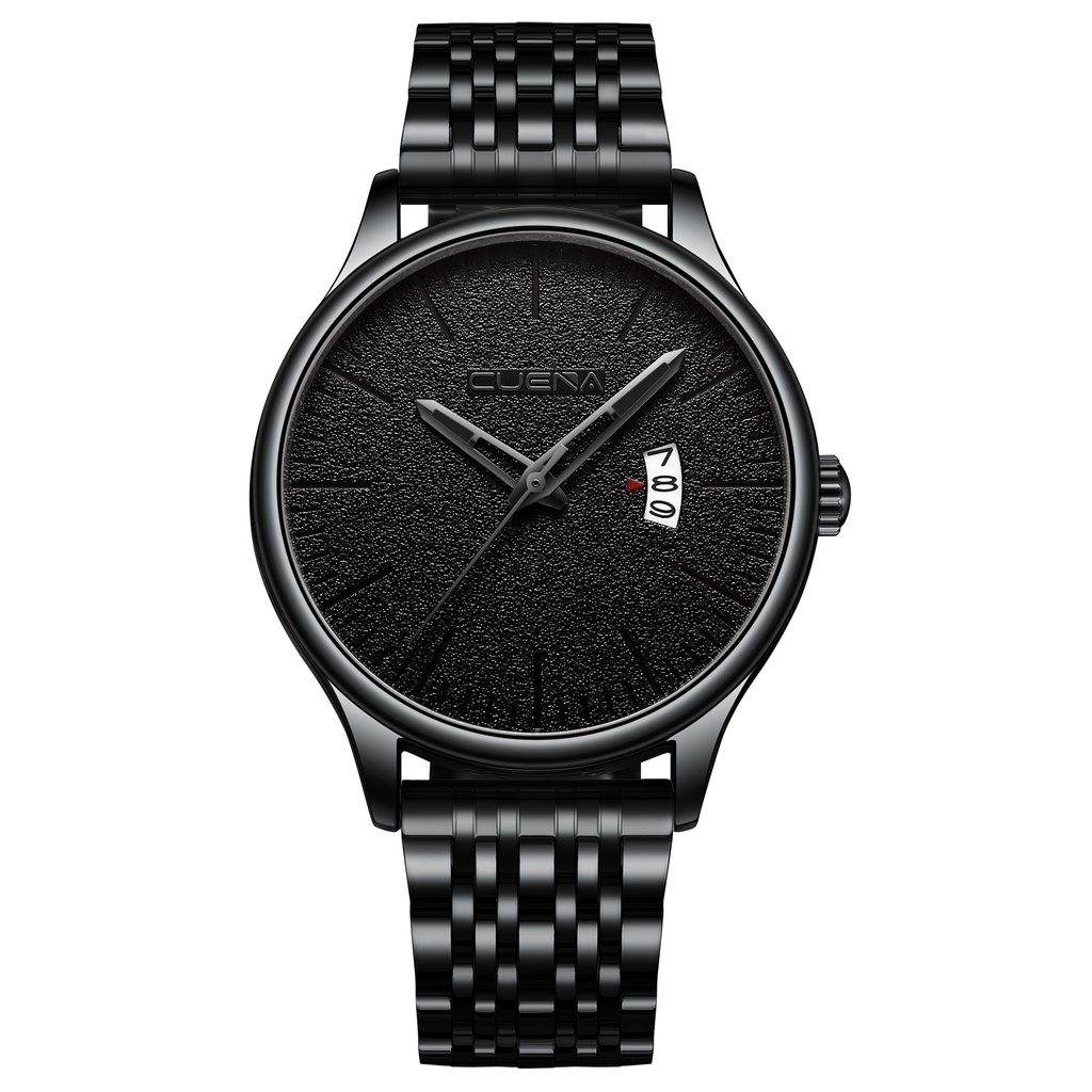 Đồng hồ thạch anh CRRJU 6026 bằng thép không gỉ chống thấm nước thời trang cao cấp cho nam