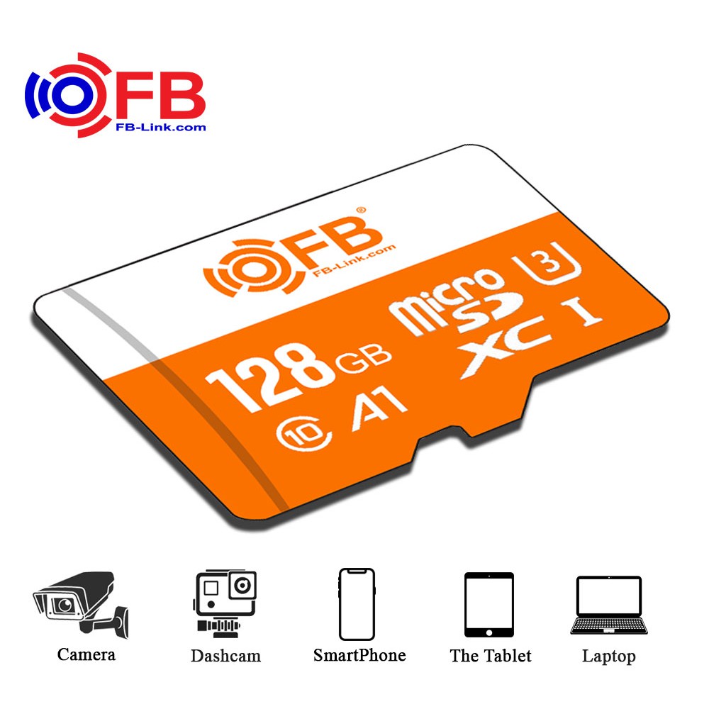 Thẻ nhớ MicroSD FB-LINK 128GB - BOX C10 (Chuyên Camera IP) - CHÍNH HÃNG