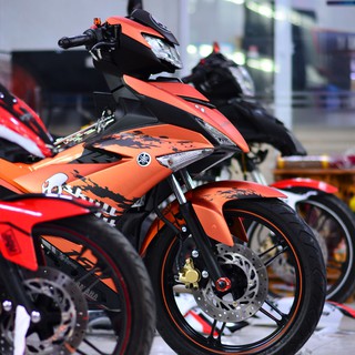 Decal Tem Xe Exciter 150 Cam Đen Skull Cady