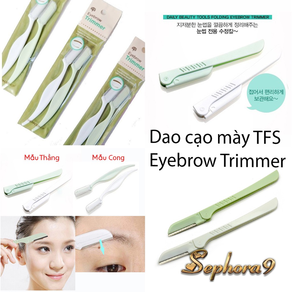 Dao cạo mày siêu xịn TFS Eyebrow Trimmer The Face Shop nhỏ dọn tiện dụng