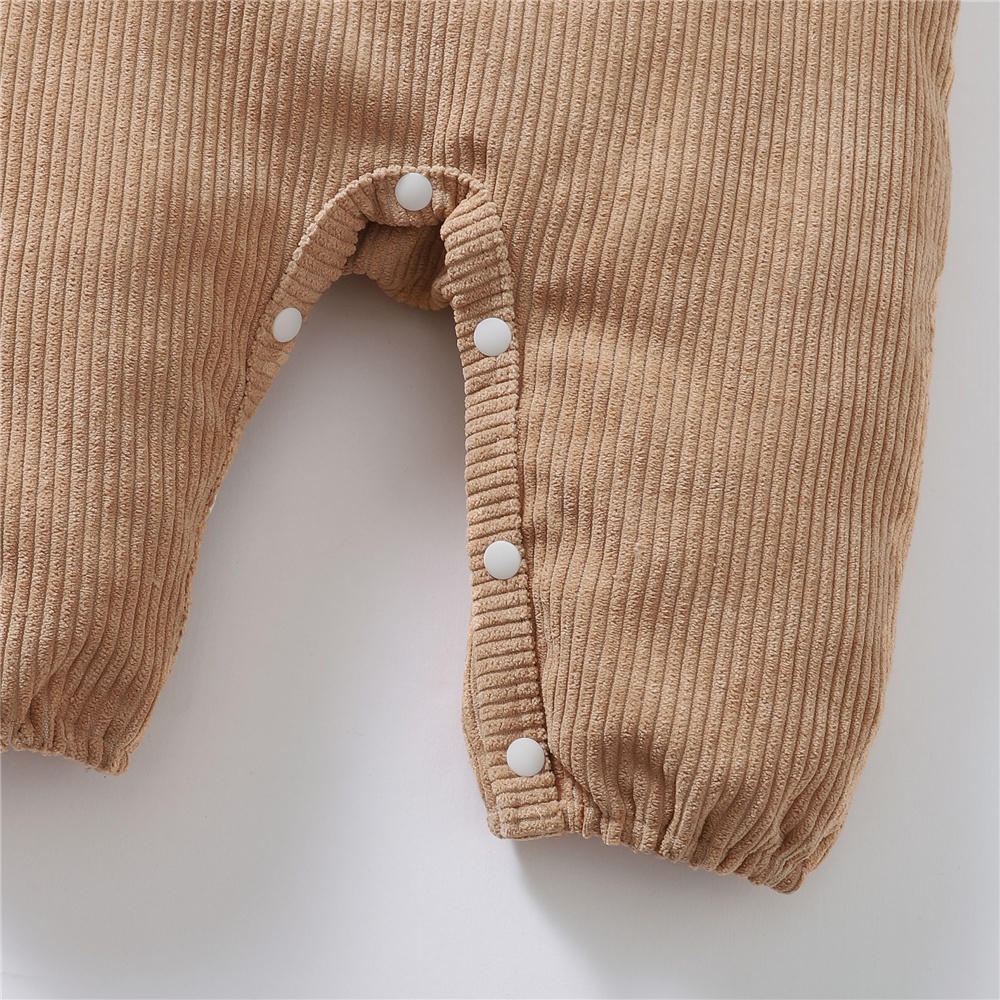 Áo liền quần MIKRDOO sát nách có hàng nút cài thiết kế gấu hoạt hình đáng yêu dành cho bé trai sơ sinh