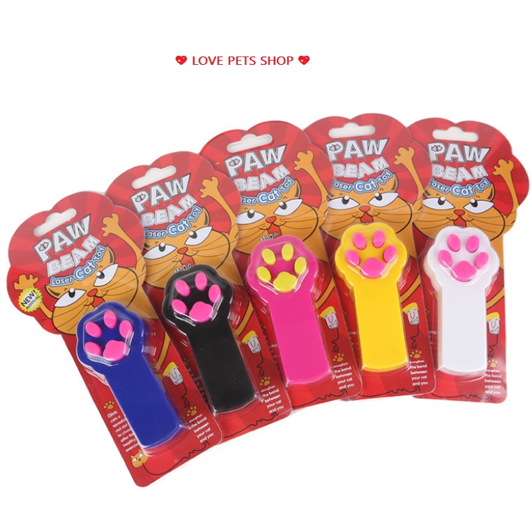 ĐÈN LASER TRÊU MÈO SỬ DỤNG 2 PIN TIỂU AAA - LOVE PETS SHOP