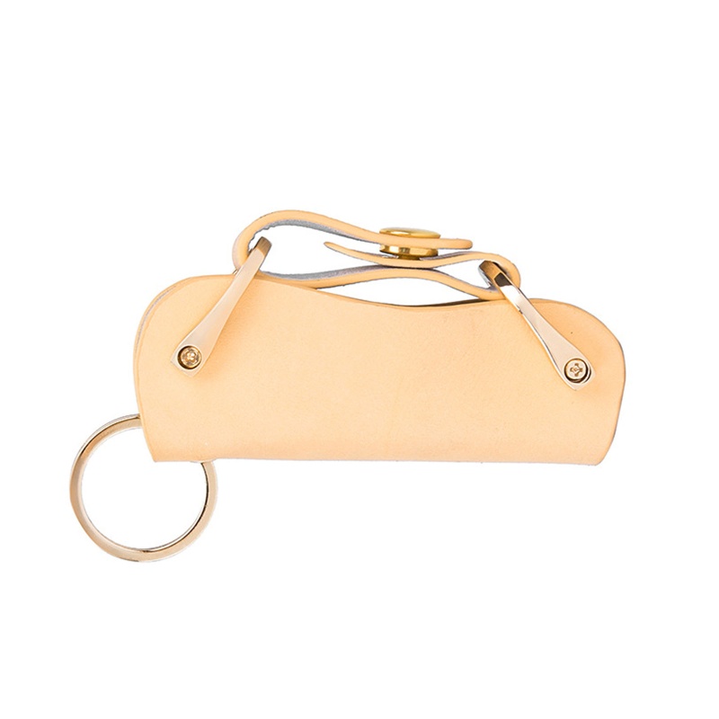 Ví Da Ngắn Đựng Chìa Khóa Xe Hơi Phong Cách Vintage Sáng Tạo DIY