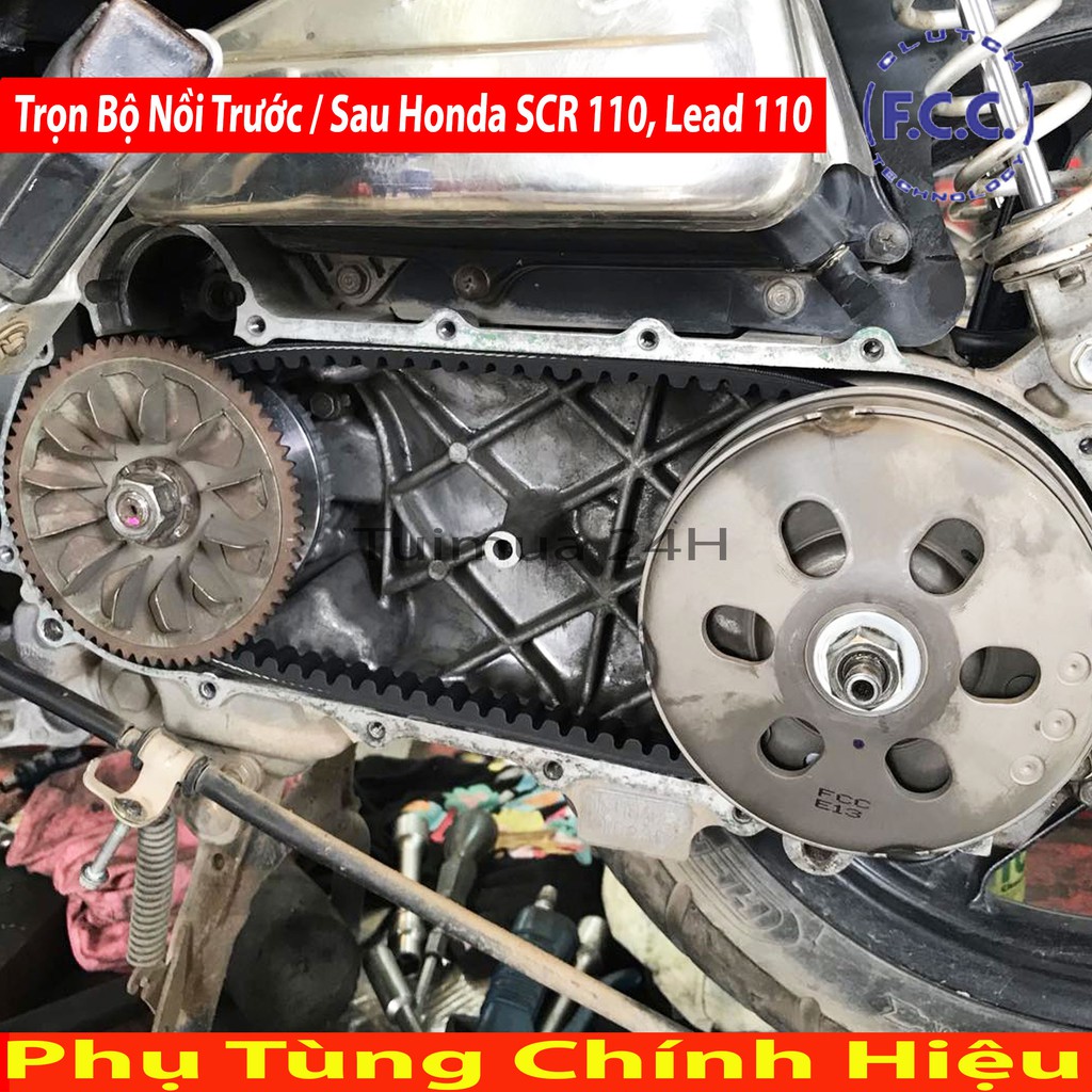 Trọn Bộ Nồi Trước và Nồi Sau FCC Honda SCR 110, Lead 110cc