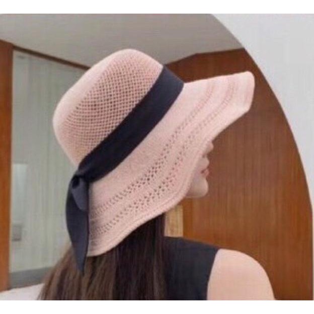 Nón Cói thắt nơ vành rộng phong cách hàn quốc siêu hot