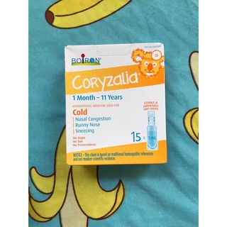 Muối uống Coryzalia Boiron canada (hộp 15 ống, 30 ống)