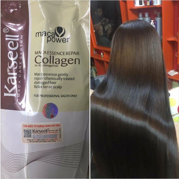 Kem hấp dầu Collagen Karseell Maca Power siêu mềm mượt tóc 500ml ( Mẫu mới 2019)