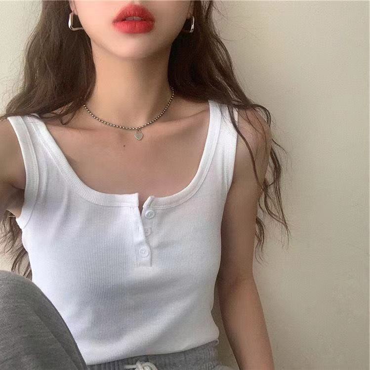 Áo hai dây màu trơn thời trang cho nữ | BigBuy360 - bigbuy360.vn