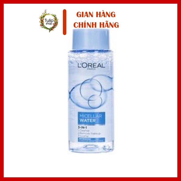 Nước Tẩy Trang L'Oreal Tươi Mát Cho Da Dầu, Hỗn Hợp 30ml Micellar Water 3-in-1 Refreshing Even For Sensitive Skin