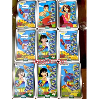 THẺ KUN ĐỔI BALO CHỐNG GÙ, BÌNH NƯỚC KUN - THẺ KUN HOẠT HÌNH