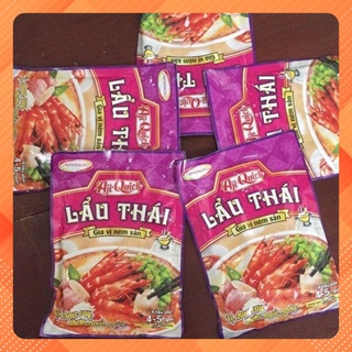 Gia vị lẩu thái aji quick nêm sẵn hoàn chỉnh món lẩu thái gói 50g, gia vị nấu lẩu