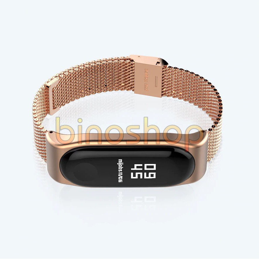 [Xiaomi Miband 4] Dây đeo kim loại khóa bấm Xiaomi Miband 4