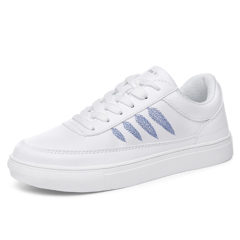 Giày sneaker nữ trắng hình 3 chiếc lá