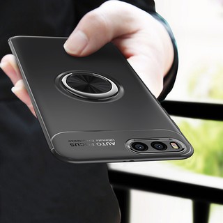 Ốp Lưng Màu Trơn Có Giá Đứng Vòng Nhẫn Từ Tính Cho Xiaomi Mi 5x 6 6x