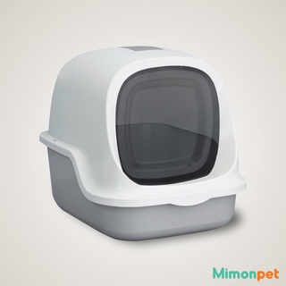 Nhà vệ sinh cát cho mèo có nắp size lớn (Tặng xẻng + gói than hoạt tính)