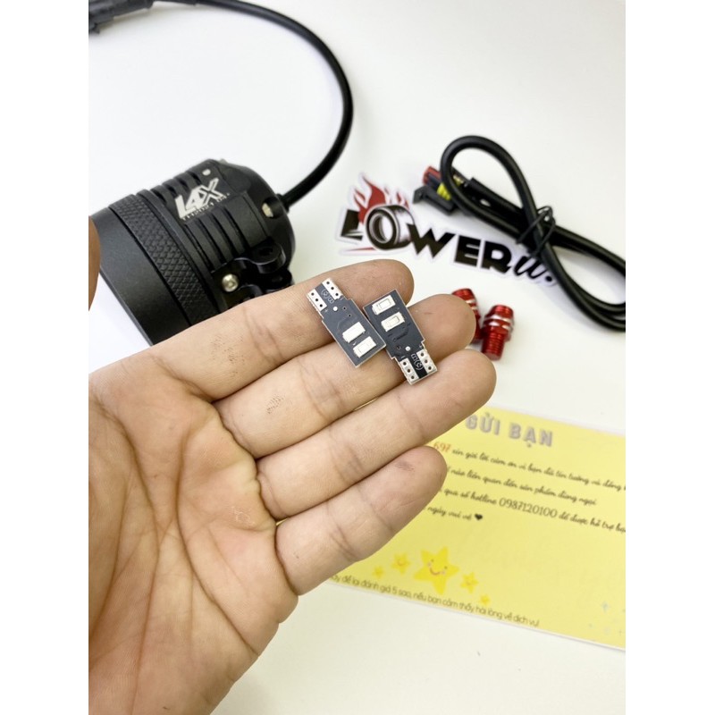 Đèn trợ sáng L4X kính tím. Led sst20 kèm phụ kiện. Bảo hành 12 tháng